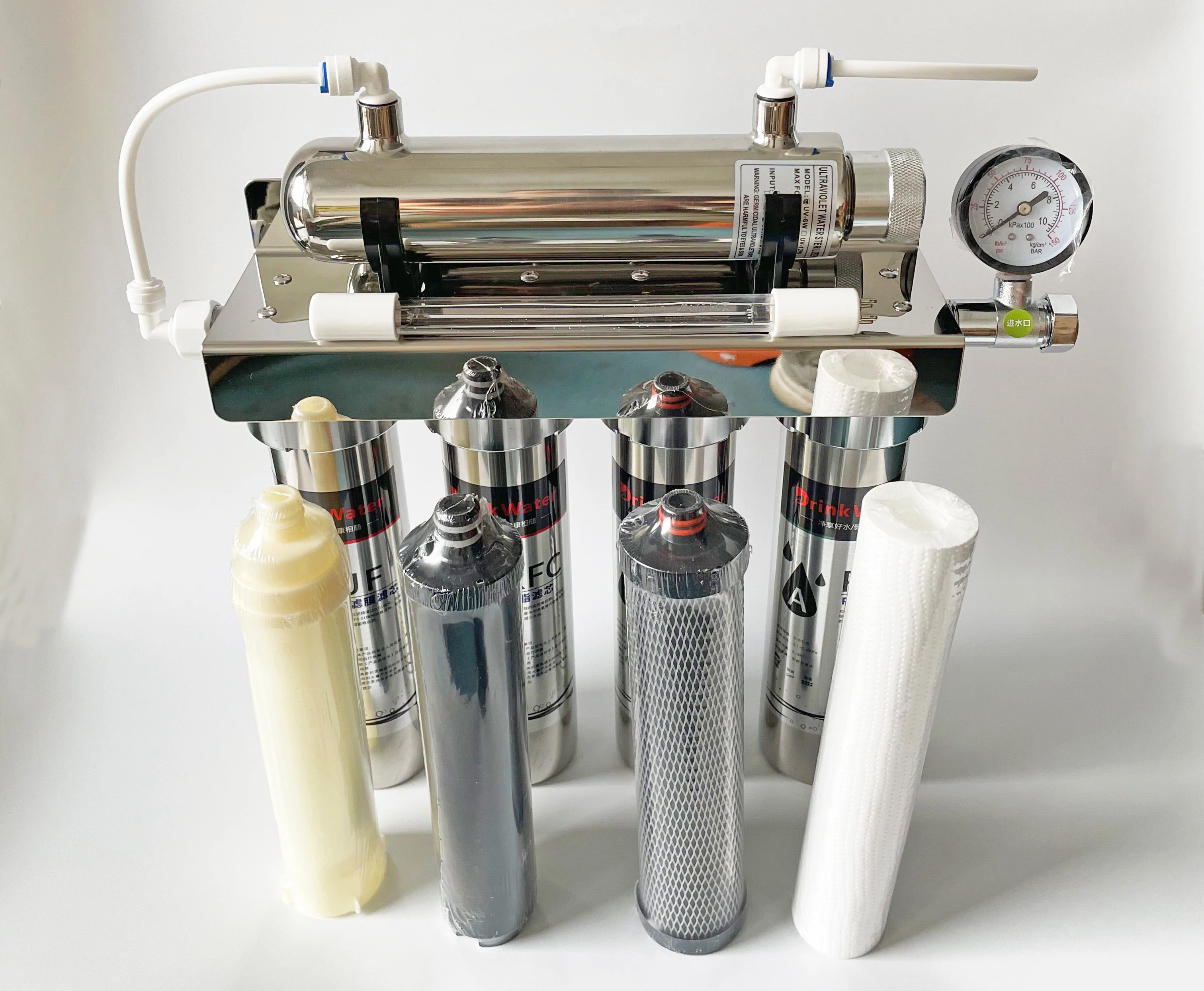 خراطيش تصفية/استبدال/الشموع لسوبر الذكية 5 مراحل المياه لتنقية الأشعة فوق البنفسجية نموذج QY-UF4001WVH