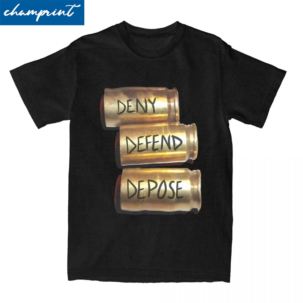 Deny Defence Deposed T Shirts for Men Women 100% Cotton Novelty T-Shirts Crew Neck Tee Shirt Short Sleeve Clothing Plus Size