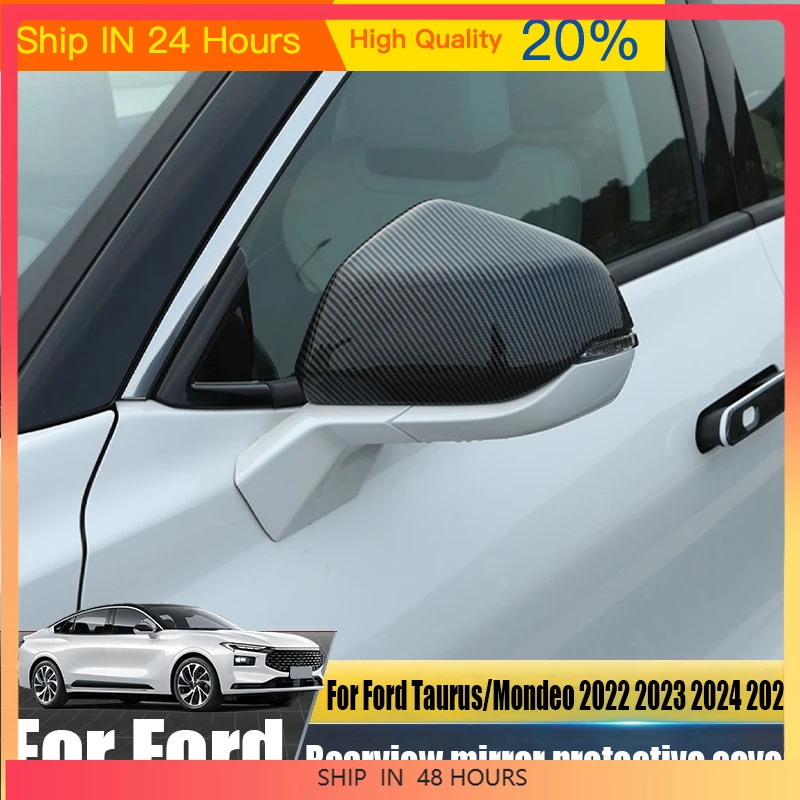 Modified rearview mirror protective cover automotive exterior decoration accessories Suitable Suitabled Taurus/Mondeo‌ 2022 2023