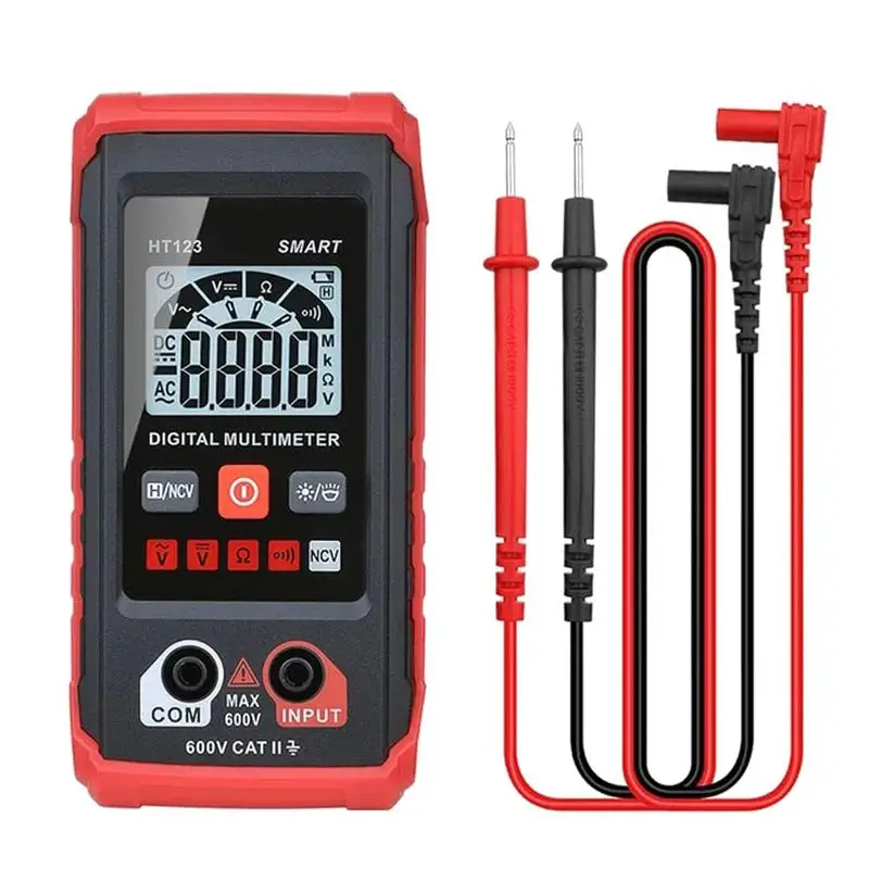 Multimeter Tester Auto-Ranging Tests Dc/Ac Voltage Tester Battery Voltage Tester Auto-Ranging Contactless Voltage Detection For