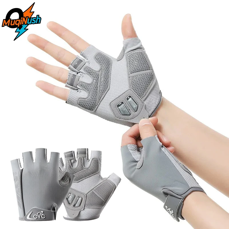 

MuqiNush Cycling Gloves for Men&Women-Anti-Slip Shock-Absorbing Gel Pad,Breathable Half Finger Design for Cycling,Gym,Motorcycle