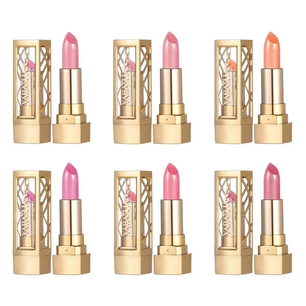 Sparkling Lip Gloss Lipstick Matte Pearlescent Glitter Shiny Velvet Lipsticks Hollow Carved Lipstick Luxurious Lip Balm Makeup