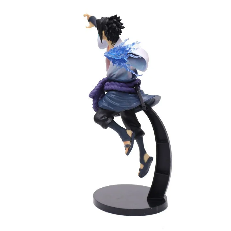 Bandai Japan Naruto Anime Figuur Vibratie Sterren Uchiha Sasuke Chidori Standbeeld Actie Figuur Collectie Model Ornamenten Speelgoed Cadeau