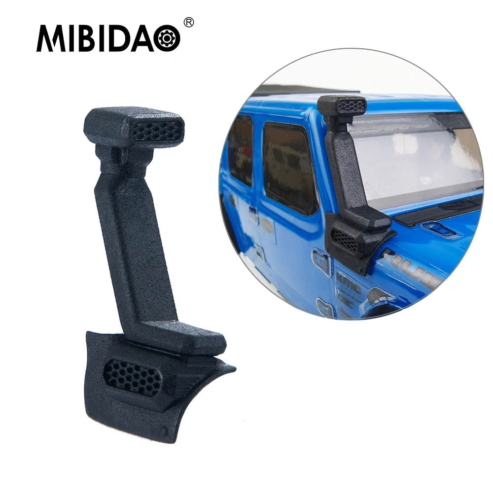 MIBIDAO Simulation Safari Snorkel for Axial SCX24 AXI00005 Jeep Gladiator 1/24 RC Crawler Car Truck Model Upgrade Parts