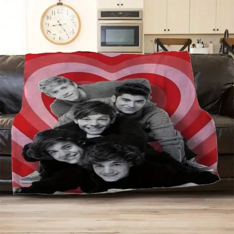 Customize Soft Funny Throw Blanket One Direction Inspired Theme Print Plush Blanket - Comfortable All-Season Home Decor, Versati