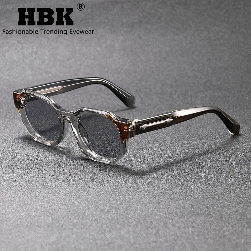 HBK Brands Fashion Sunglasses for Men Luxury Polygon Punk Core Insert Leg Sun Glasses Women Summer Beach Party Ideal Choice