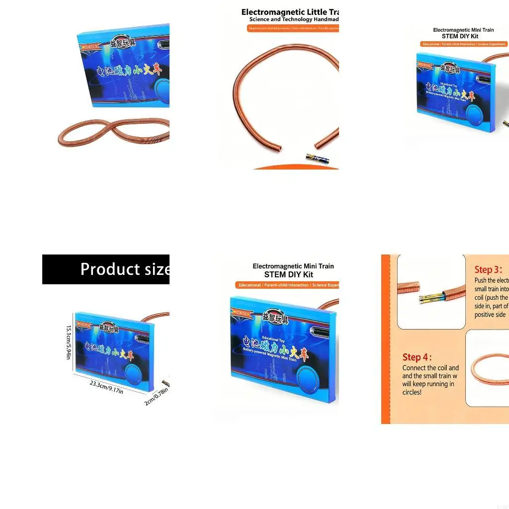 

Suspension Model Train Educational Copper Coil Electromagnetic Toy Train Set For Physics Learning And Education K1KF