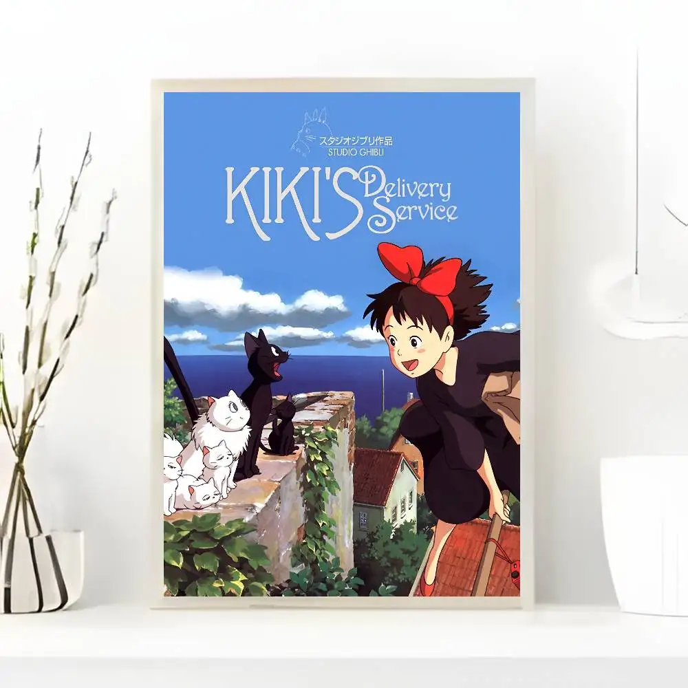 ملصق رسم فني لخدمة التوصيل من Kikis مع مطبوعات هدية تزيين غرفة النوم وغرفة المعيشة