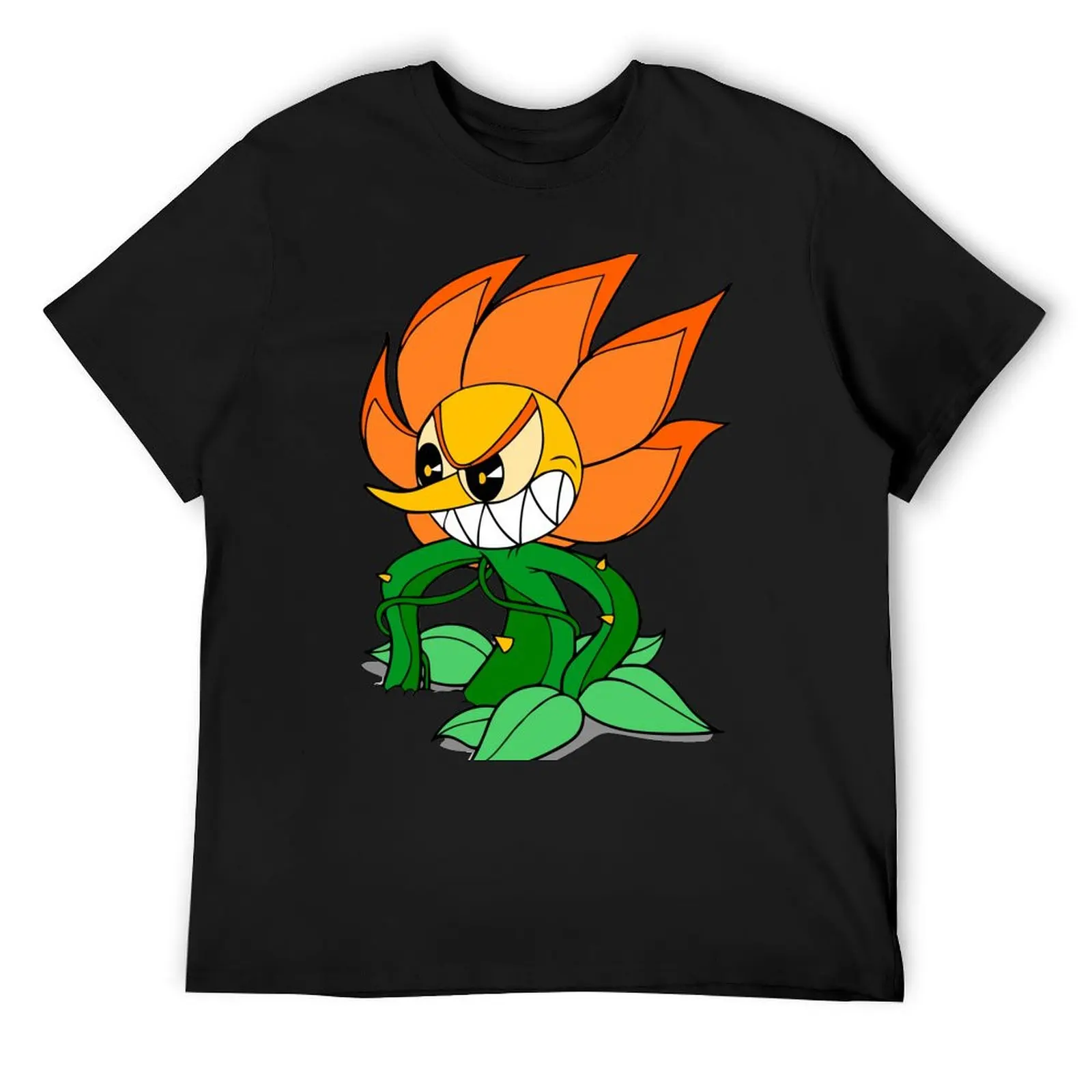 Evil Carnation (Cagney Carnation) T-Shirt anime cute tops baggy shirts blanks Men's clothing