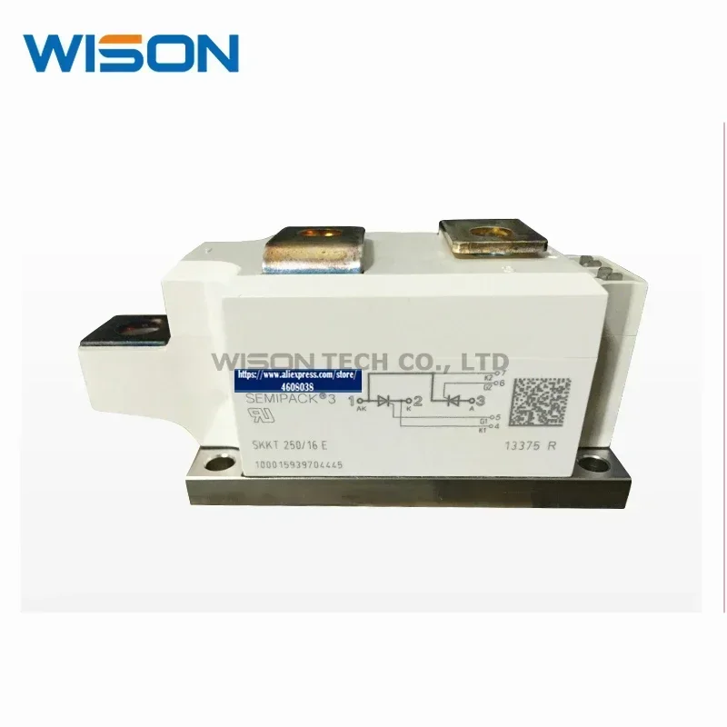 

SKKT250/16E SKKT250/14E SKKT250/12E SKKT250/08E NEW AND ORIGINAL THYRISTOR