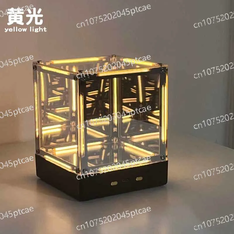 

Night Light Video Gaming Desktop Tech Ambient Lighting Gaming Accessories Four-Dimensional Space Hypercube Creative