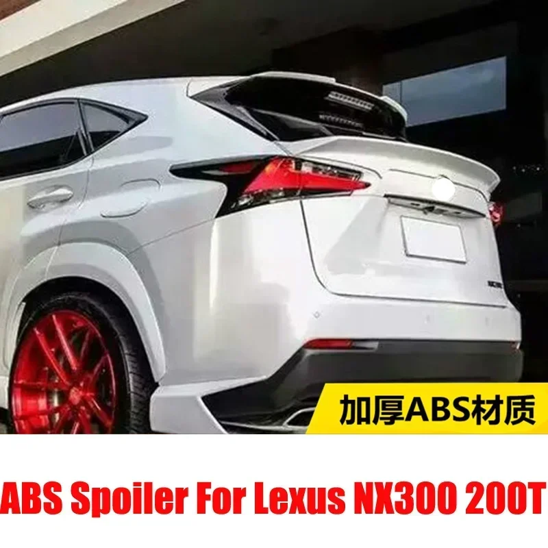 High Quality Primer/Painted Spoiler Wing  For Lexus NX300 200T 2015-2017 2018-2021