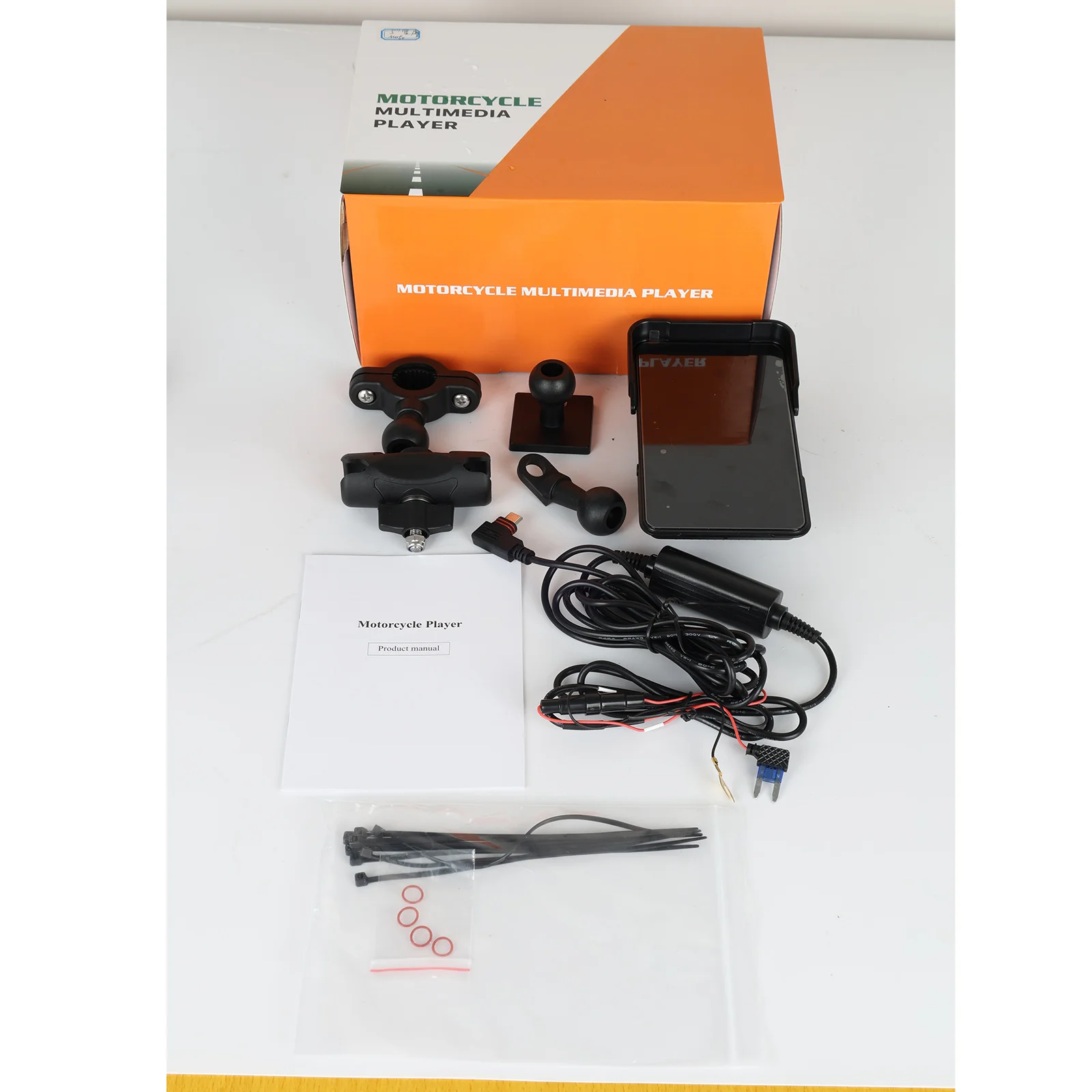 Podofo 5-Zoll-Vertikalbildschirm, intelligentes Motorrad-Display, kabelloses Carplay, Android-Auto-Navigation, IP68, wasserdicht, BT, Helligkeitseinstellung, Motorrad-Monitor, 12 V, mehrere Sprachen, tragbarer Monitor, Smart Player – Detail 32