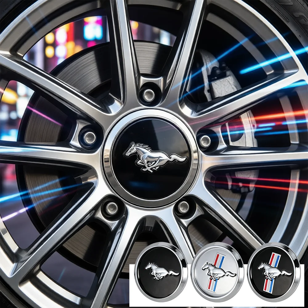 68MM Auto-Radnabenkappen Aufkleber Emblem Felgenabdeckungen für Ford Focus Mustang Mk2 Mk3 Mk7 Fiesta Ranger Kuga F150 Bronco – Detail 4