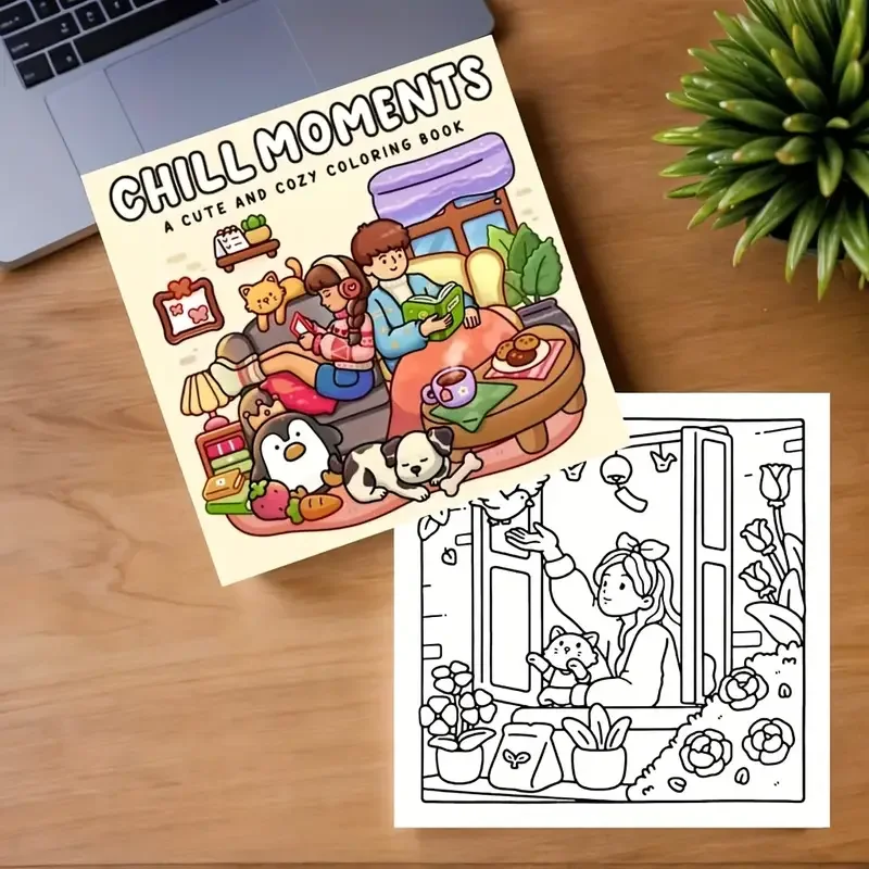 

Забавная книга-раскраска с мультяшными персонажами для снятия стресса, подарок, книга для рисования граффити, развивающая книга для рисования для взрослых и подростков ﻿ ﻿