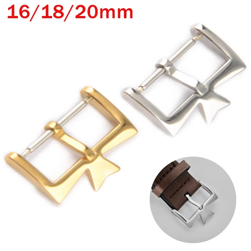16 18 20mm Stainless Steel Watch Buckle For Vacheron Constantin Tang Tongue Pin Watch Buckles in Strap Watch Replace Accessories