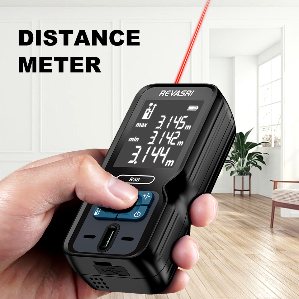  Laser Distance Meter 50M/80M/120M Rangefinder Profesional Meter Laser Measurement Tool Laser Range Finder Ruler Test Tool 