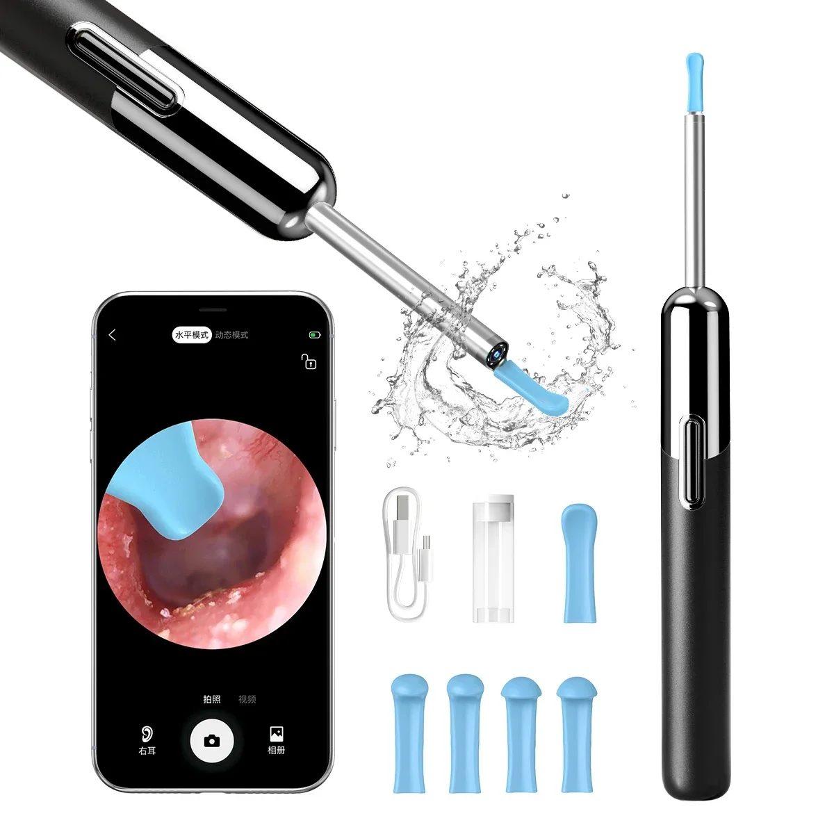 New Arrival N5 8MP 4.4mm Home Use Baby Care 3 Axis Wifi Otoscope Ear Wax Removal Tool Camera