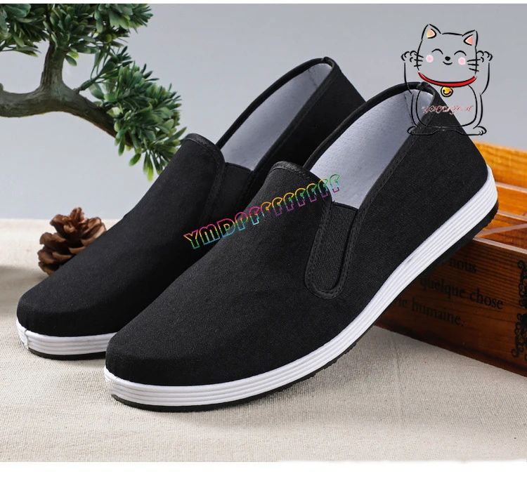 أحذية أنيمي فوشوير التأثيرية للرجال من القطن الكونغ فو الصيني التقليدي تاي تشي فنون الدفاع عن النفس أحذية رياضية للتدريب قابلة للتنفس و