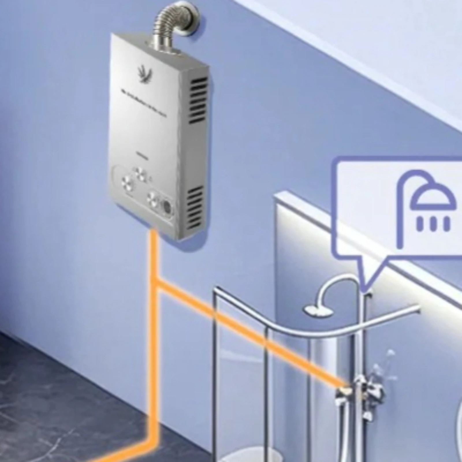 Instant‑On LP‑Gas Hot Water Boiler | SIHAO Propane‑Powered Tankless Water Heater, Dependable Consistent Warm Water Supply, Residential Bathroom Device for Regular Household Bathing