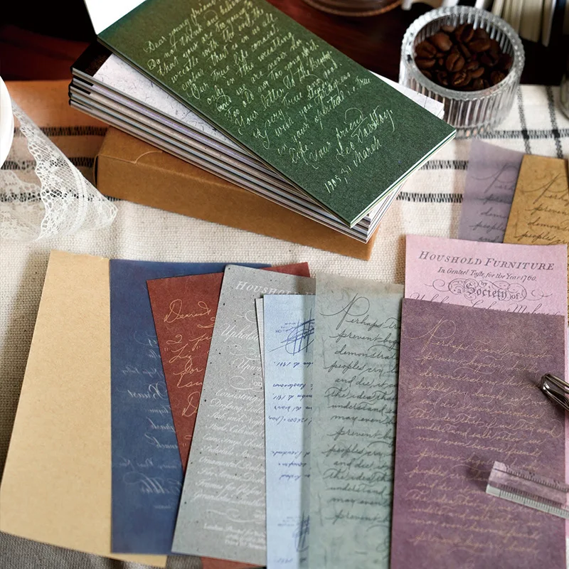 30 pcs Vintage Writing material paper Planner Decorative Hand Account Diary Album DIY Scrapbooking Background paper