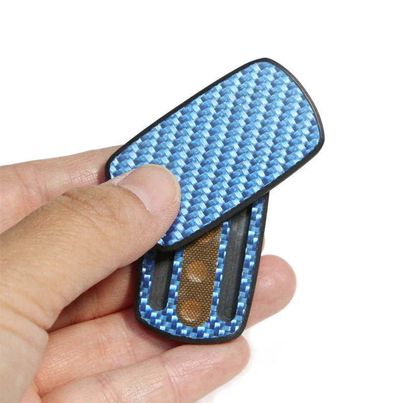 Blue Carbon Fiber Fidget Slider Push EDC Adult Fidget Toys Anti Stress Toys Hand Spinner ADHD Anxiety Autism Stress Relief Gifts