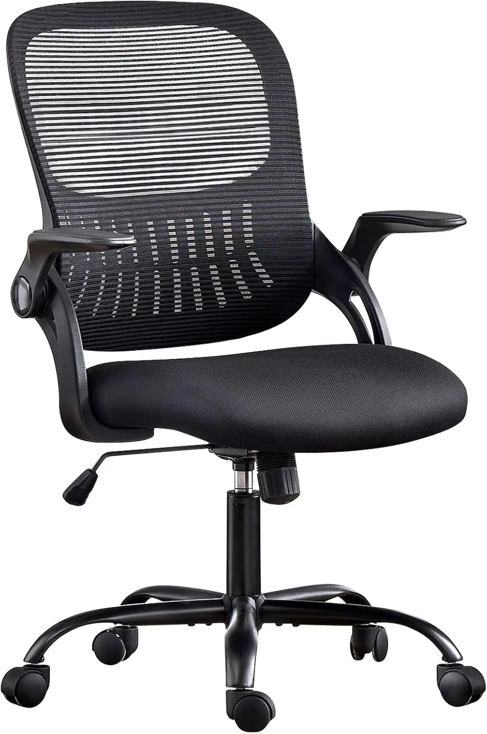 

Office Chair, Ergonomic Computer Desk Mesh Rolling Work Swivel Task Chairs With Flip-Up Armrests, Comfortable Lumbar Support,