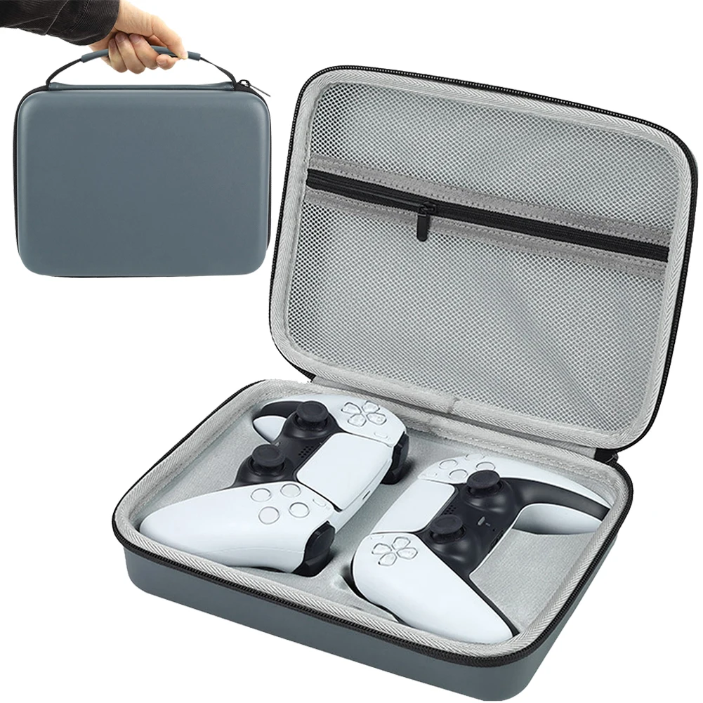 Mala de transporte para Sony, PS4, PS5, DualSense, DualShock, Hard Shell, EVA Storage Bag, Shockproof, Travel, Wireless Controller Carry Case
