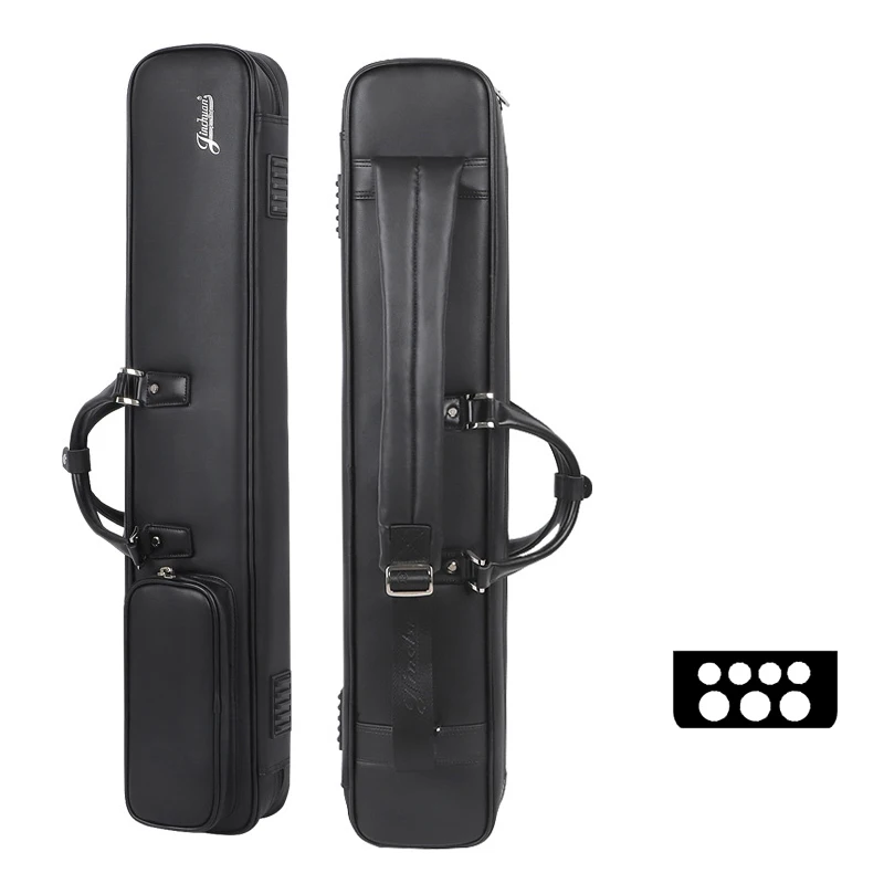 

Jinchuan Wholesale 3B4S Pool Cue Soft Case 1/2 Style Billiard Stick Bag With PU For Clubs Includes Custom Logo