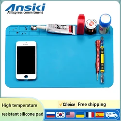 Repair Pad Silicone Waterproof Motherboard Electronic Equipment Repair Board Multi-Component Placement Heat Tin removal work pad