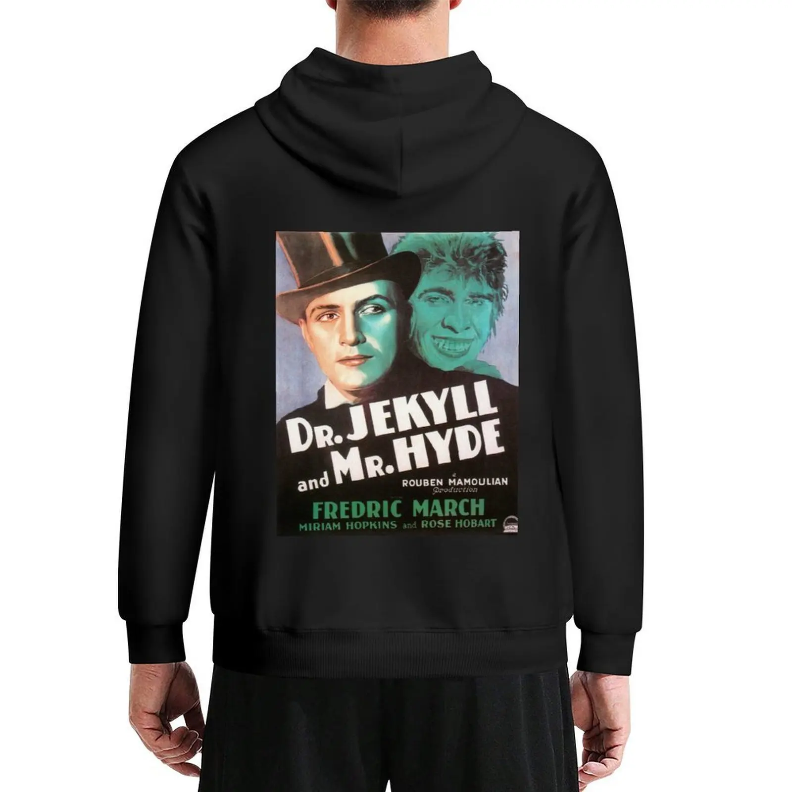 

Dr. Jekyll & Mr. Hyde - vintage horror poster - Fredric March Hoodie mens clothes men's autumn clothes men's coat hoodie men
