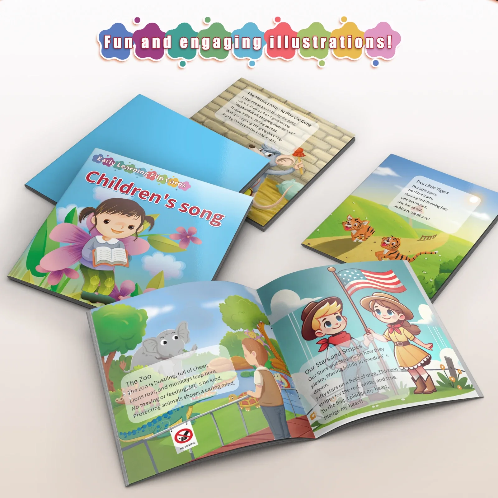 Card Books - Lively Knowledge Card Books for Early Learning, Visually Stimulating Educational Cards