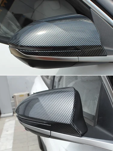 Imagen 2 del producto para Hyundai Tucson 2021 2022 2023 NX4 accesorios de coche Cubierta de espejo retrovisor de estilo de fibra de carbono
