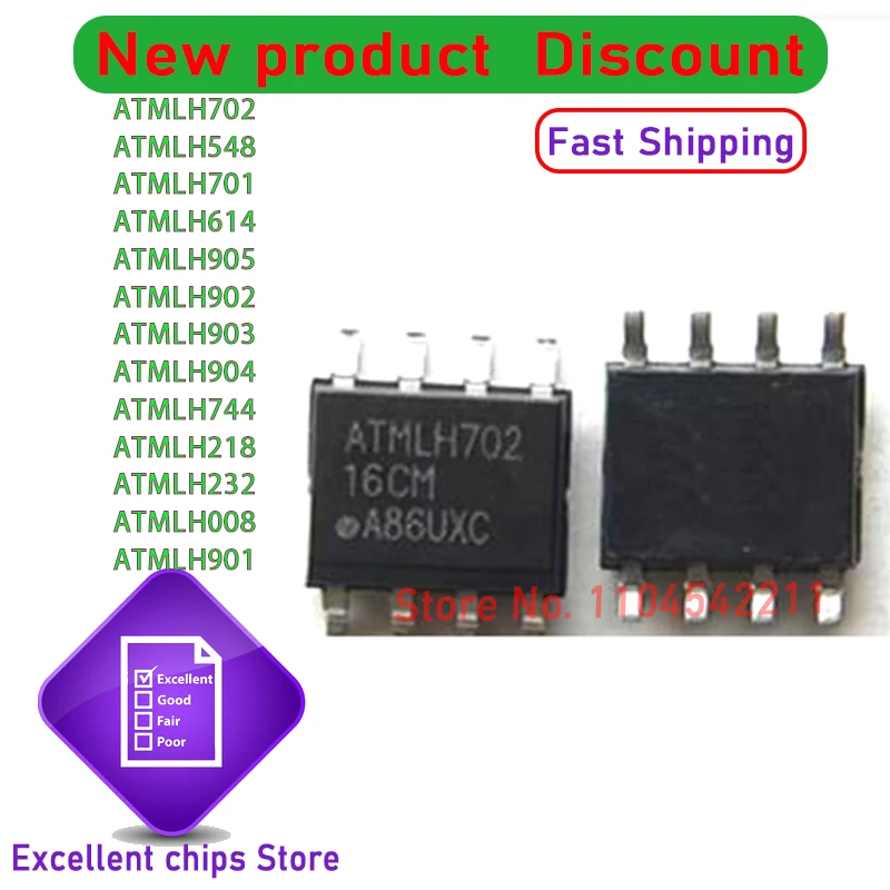 1PCS ATMLH232 ATMLH218 ATMLH744 ATMLH008 ATMLH901 ATMLH902 ATMLH903 ATMLH904 ATMLH905 ATMLH614 ATMLH548 ATMLH701 ATMLH702 SOP8