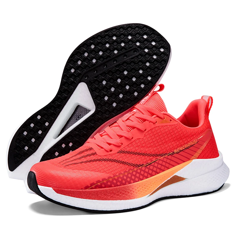 Herren-Laufschuhe mit Carbonplatte, Marathon-Sportschuhe, atmungsaktiv, leicht, bequeme Damen-Sportschuhe, ideal zum Gehen, für Reisen und Freizeitaktivitäten. – Detail 6