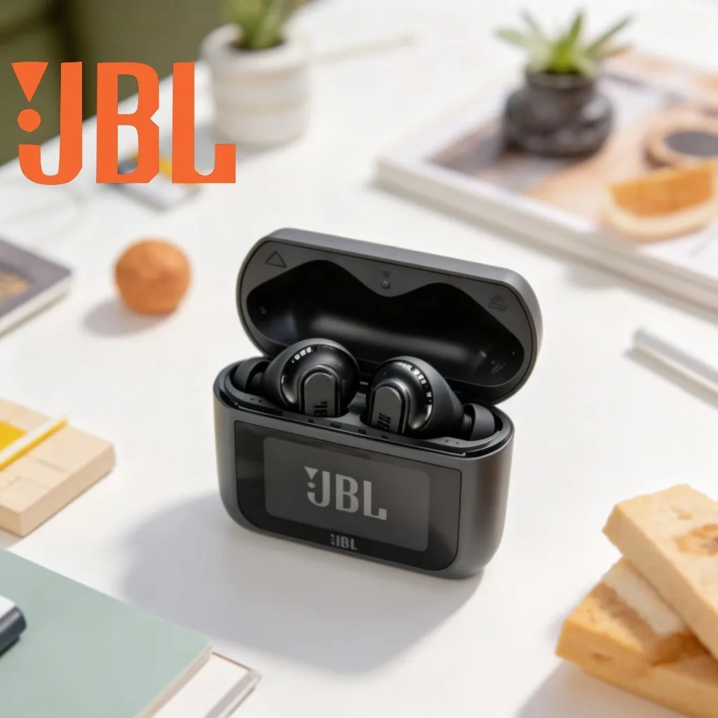 JBL TOUR PRO3 True Wireless Bluetooth Headphones, Featuring Business Active Noise Cancelling and Built-in Screen