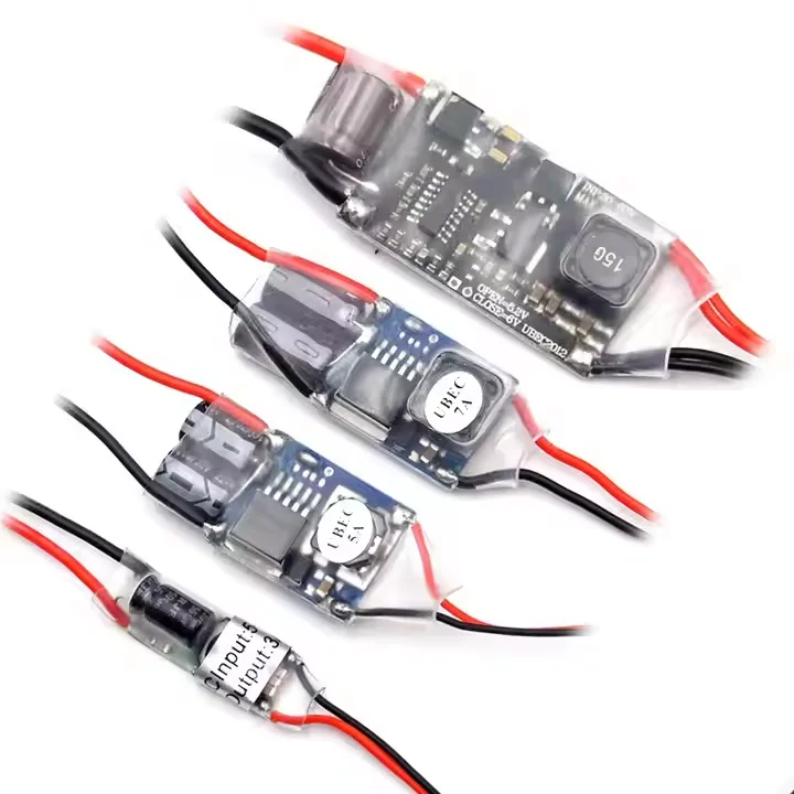 

UBEC 5V 3A/5A/7A/15A BEC 2-12S Lipo понижающий модуль внешний источник питания с полным экраном и защитой от помех для самолета FPV