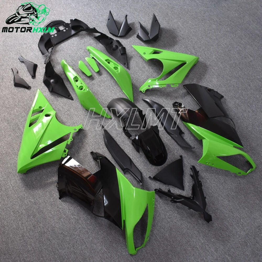 Motorcycle Fairings Kit for KAWASAKI NINJA ER6F 2009 2010 2011 2012 ER 6F 09 10 11 12 ABS Green Black Bodywork Set