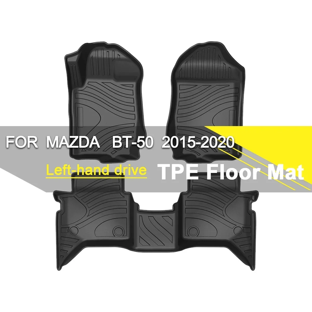 

Автомобильный напольный коврик из термопластичного эластомера, резиновый водонепроницаемый Противоскользящий ремень для левого руля, автомобильные аксессуары для Mazda полное окружение 2015-2020