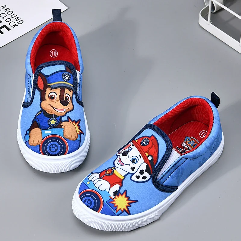 Paw Patrols Kids Sports Shoes Anime Figures Chase Marshall Everest Skye Leisure Canvas Fashion Anti-slip Tenis Children's Shoes