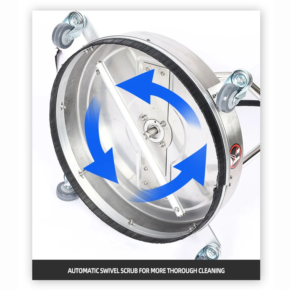 Stainless Steel Brush Floor ScrubberHigh Pressure Floor Scrubber Ground Cleaning Machine Road Washing Machine