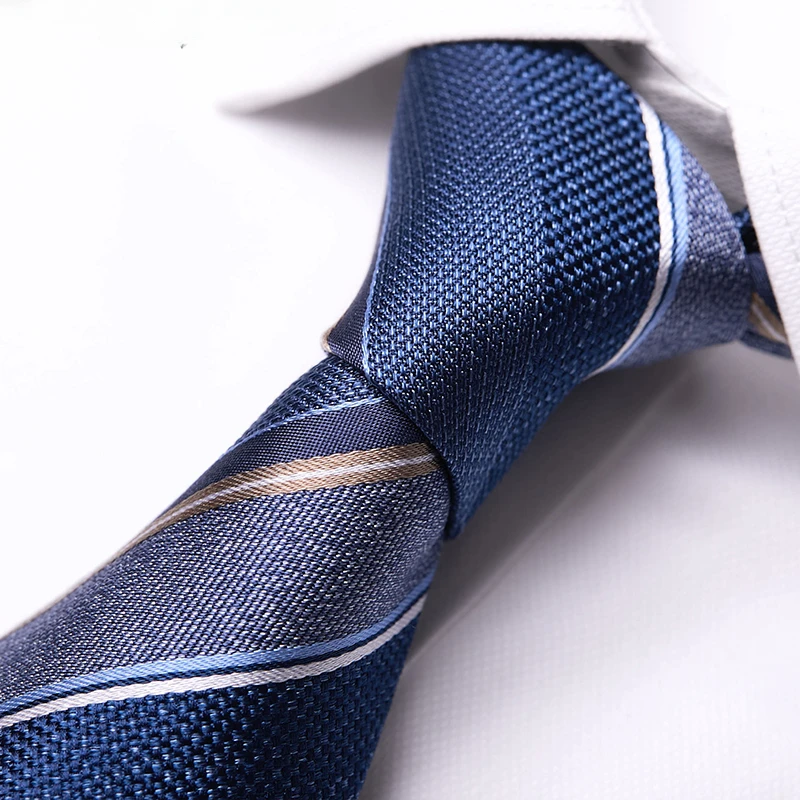 

Real Silk Tie for Men's Business High end Silk Silk Wedding Blue Handmade High end Gift Box