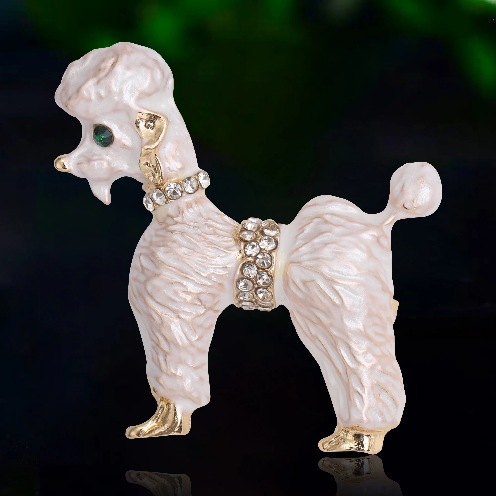 Broches esmaltados a la moda para cachorros para mujer, alfileres con diamantes de imitación para perros, eventos, fiestas, nuevos regalos, decoración para mochila, accesorios de ropa