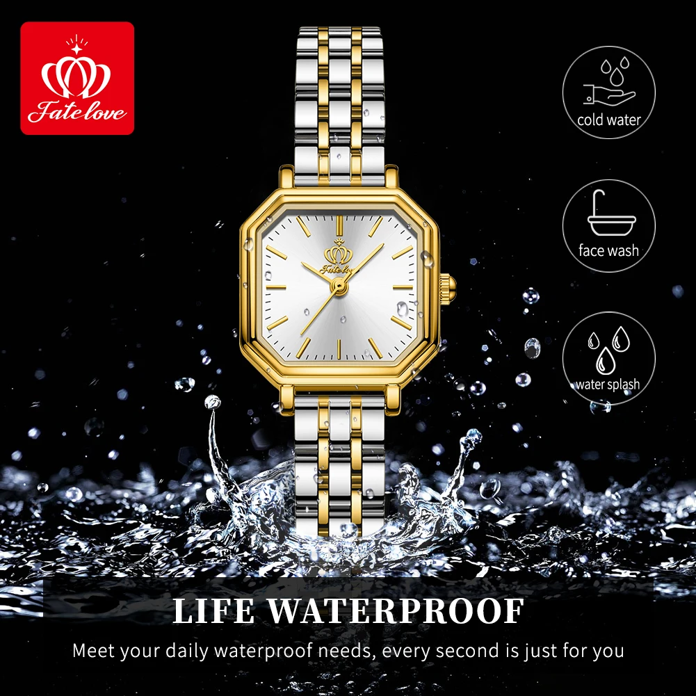 Fate Love 906 Business Quartz Watch For Women Simple Dial Waterproof Women\'s Watches Luxury Top Brand Original Ladies Wristwatch