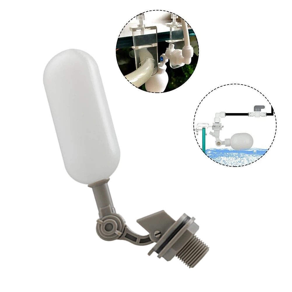 1 Pcs DN15 Portable Float Valve Closure Float Fill Tank Level Control 1/2\\\\\\\" Threaded Plastic Float Valve Replacement Parts