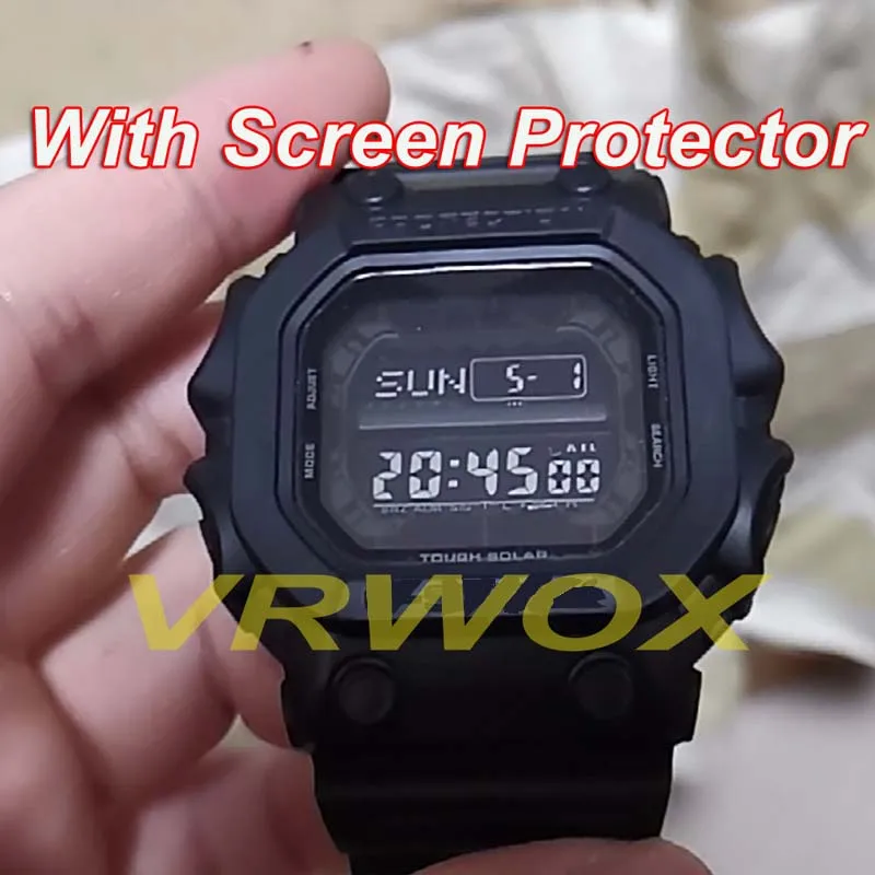 Tempered Glass For GX-56 GBX-100 GBD-200 DW-5600 GW-M5610 DW-6900 Watch Full Coverage  Clear Anti-Scratch Screen Protector