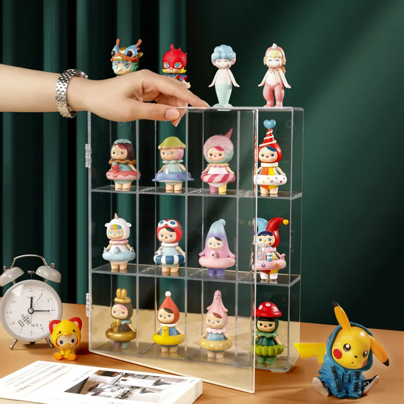 

Acrylic Blind Box 6/12 Grids Storage Display Stand Cabinet Dolls Display Case Dustproof Perfume Organizer Storage Box Home decor