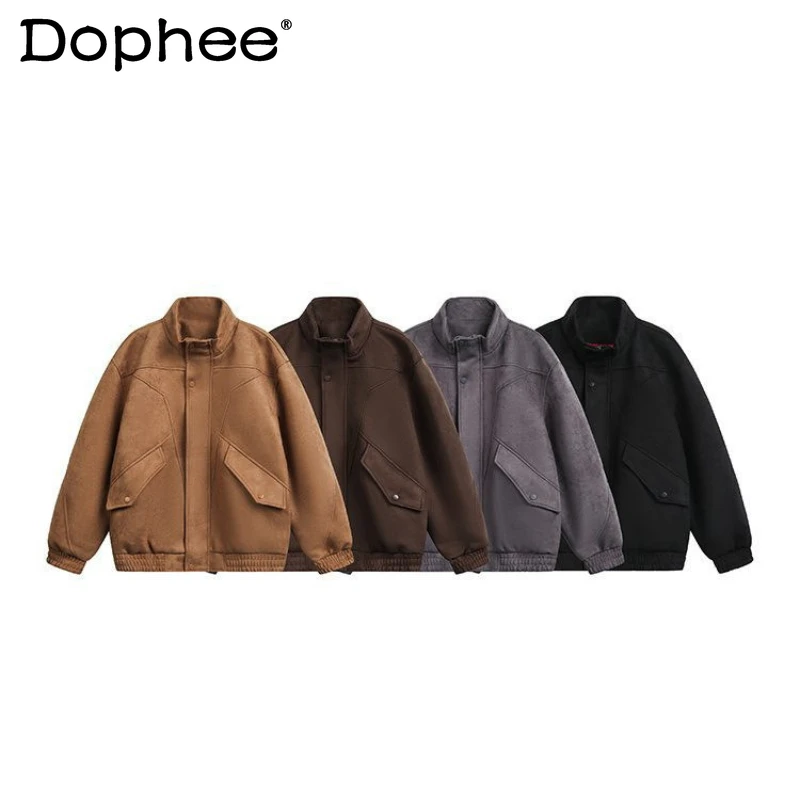 

Мужские модные куртки-жакеты 2026 года: новая коллекция, трендовые, простые, универсальные, свободные, комфортные, с длинным рукавом, для стильных мужчин