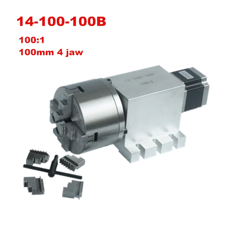 المحور الرابع التوافقي لتقوم بها بنفسك محور دوار 57 موتور 100 مللي متر تشاك 4 مخالب 14-100-100B لتقوم بها بنفسك جهاز التوجيه باستخدام الحاسب الآلي آلة قطع النقش الخشب