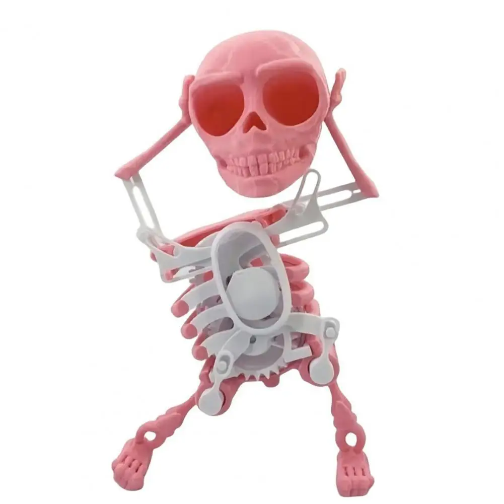 Funny 3D Skeleton Dancing Toy para crianças, Mini esqueleto, Spring Clockwork Desktop, presente de aniversário para crianças